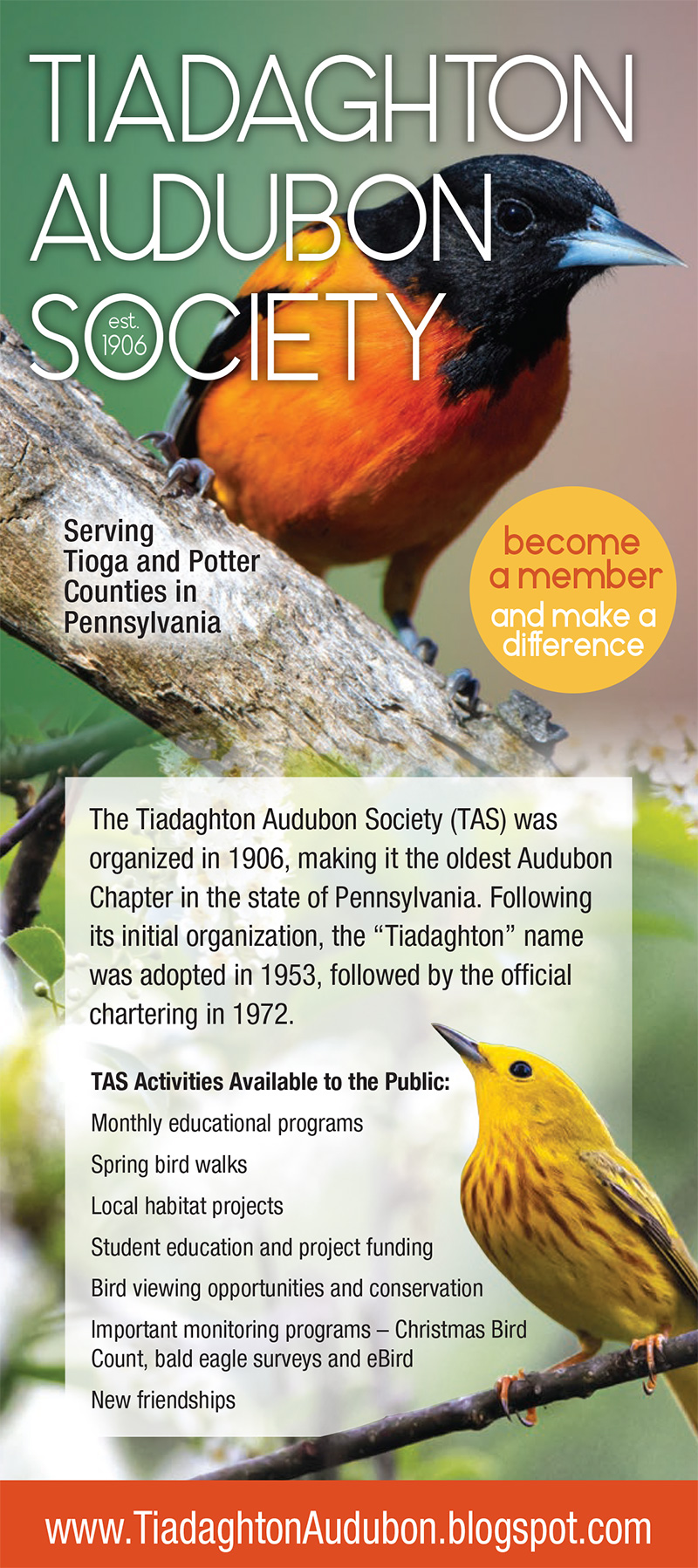 Visit Potter-Tioga Tiadaghton Audubon Society